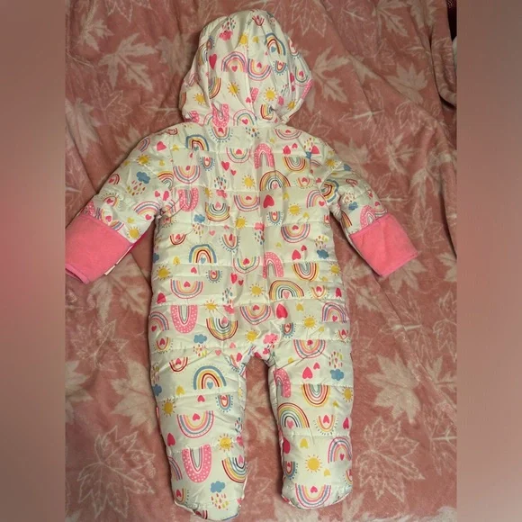 Colorful Kids One Piece Snowsuit - Picture 2 of 5